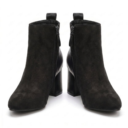 Élodie Women’s Suede Block-Heel Ankle Boots