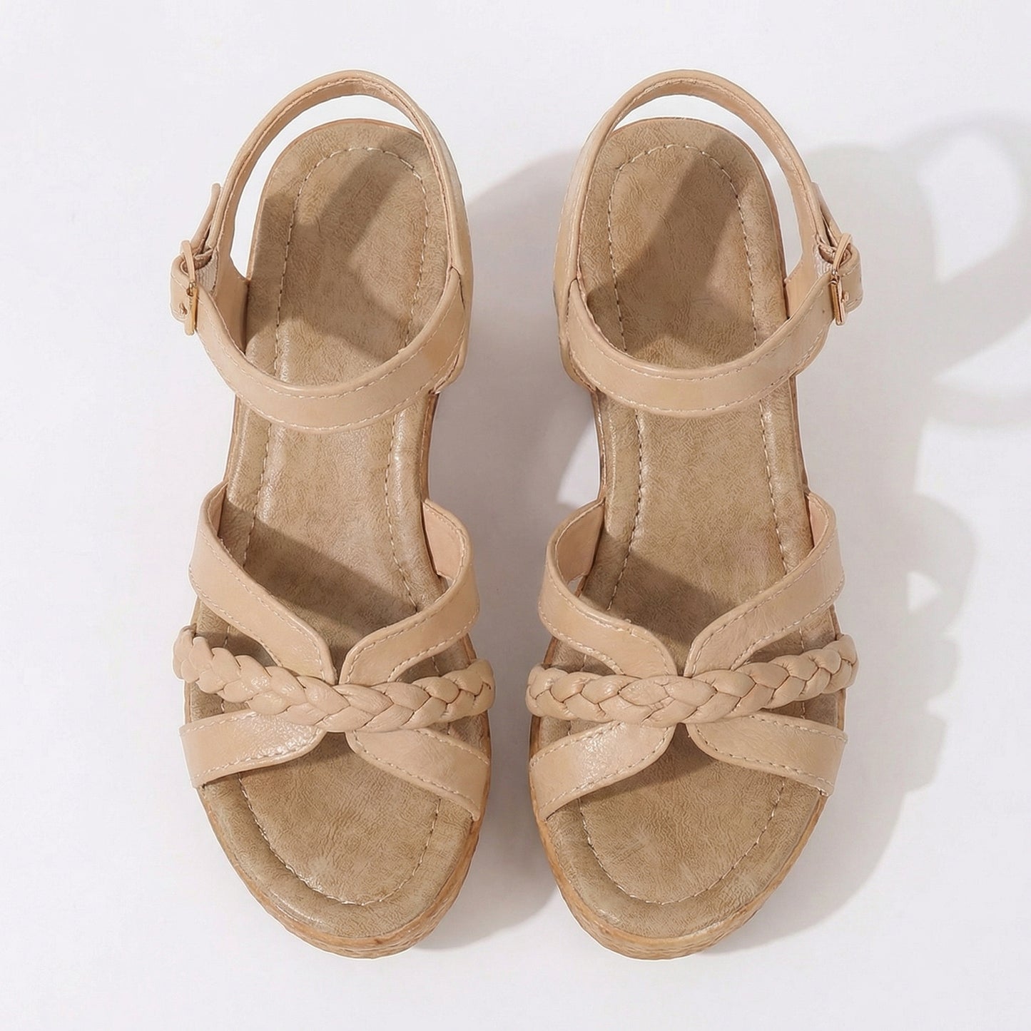 Élodie | Braided Block Heel Sandals