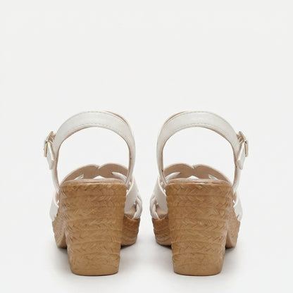 Élodie | Braided Block Heel Sandals