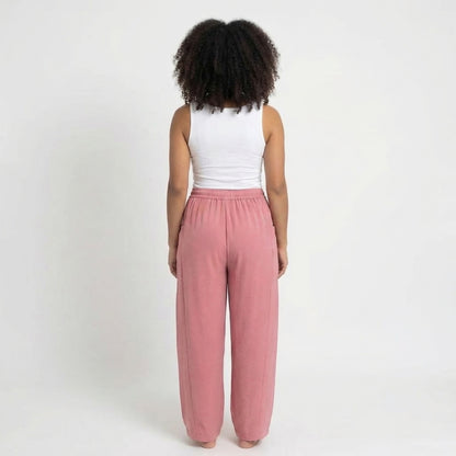 Émilienne | Women’s Linen Wide-Leg Drawstring Pants with Pockets