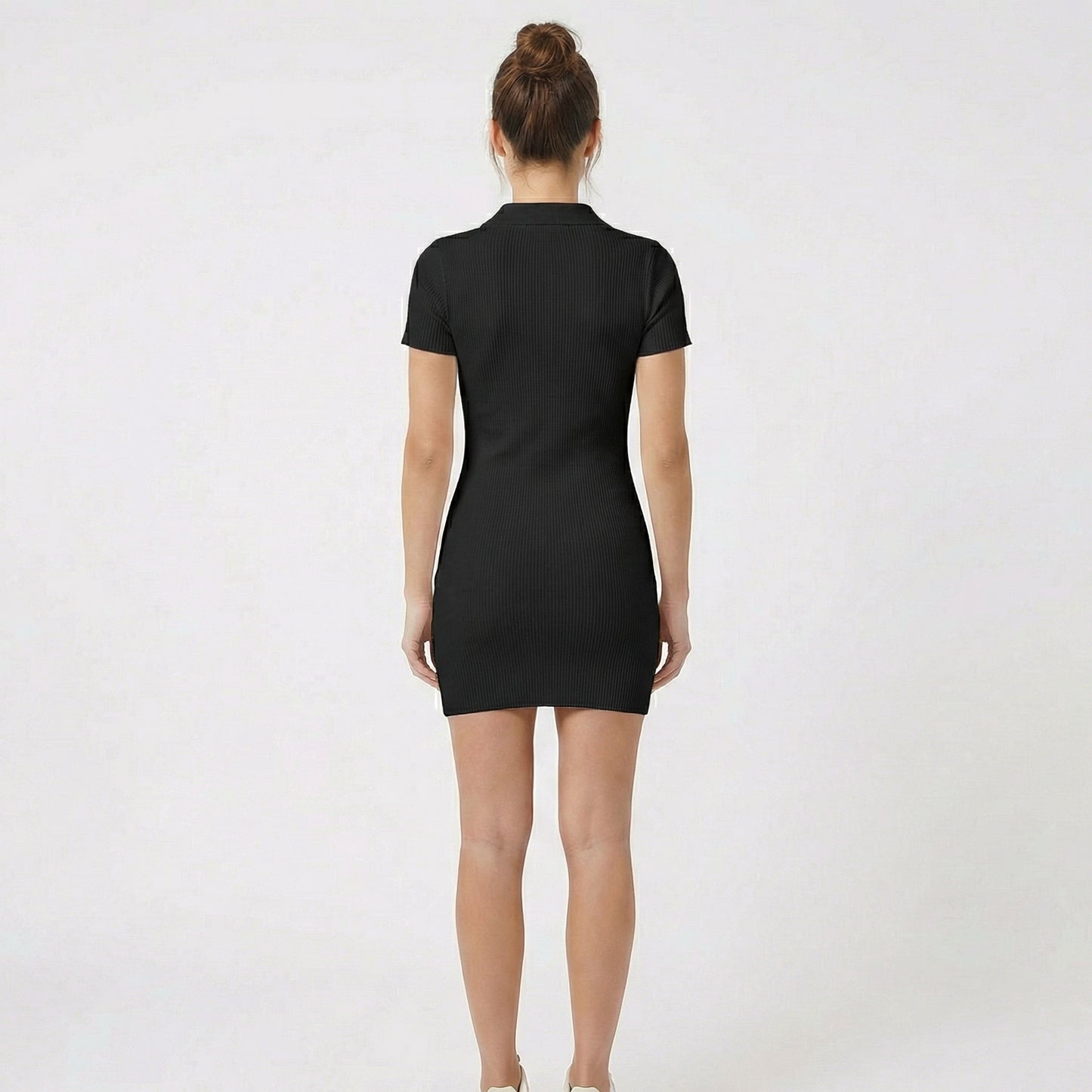 Emma | Women’s Collared Button Mini Dress