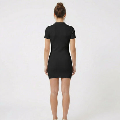 Emma | Women’s Collared Button Mini Dress