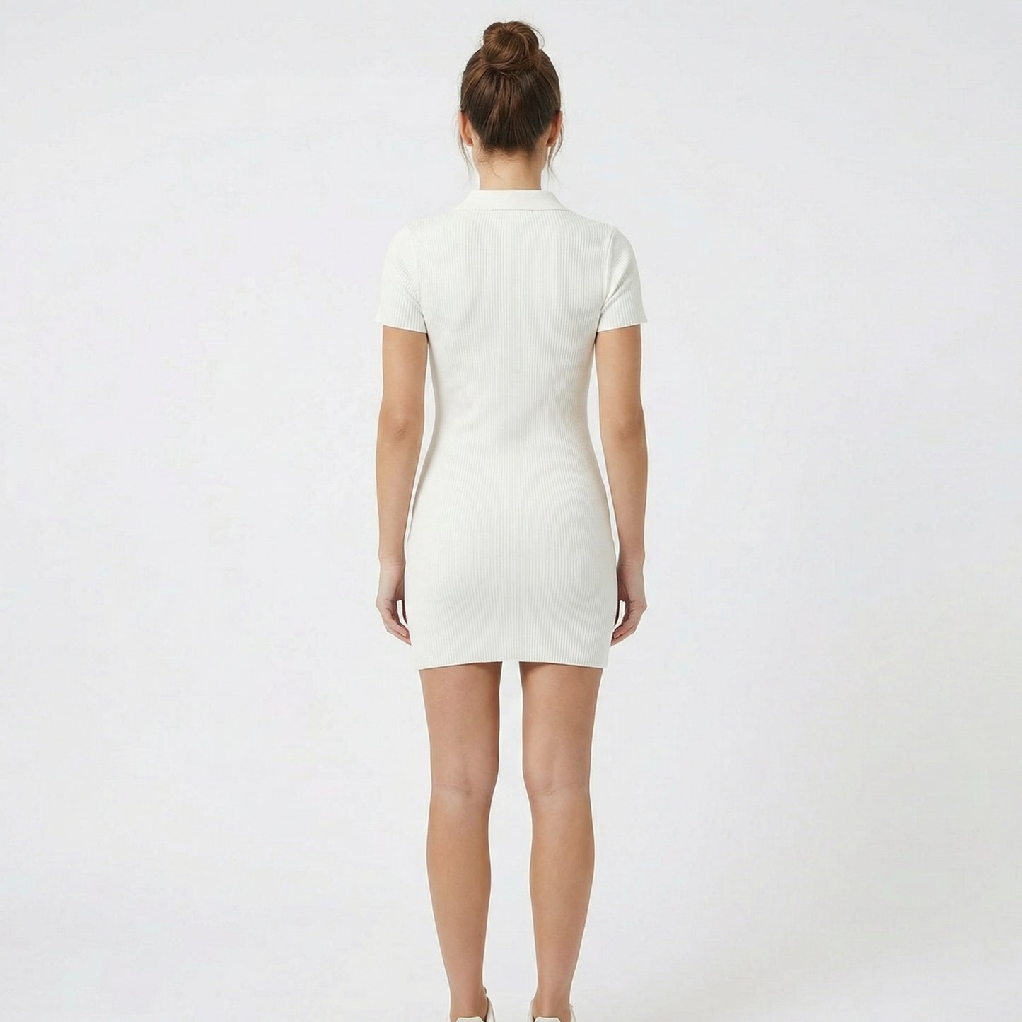 Emma | Women’s Collared Button Mini Dress