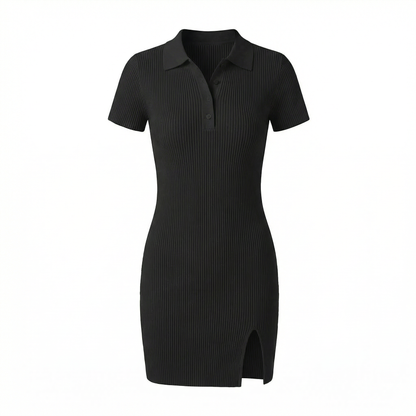 Emma | Women’s Collared Button Mini Dress