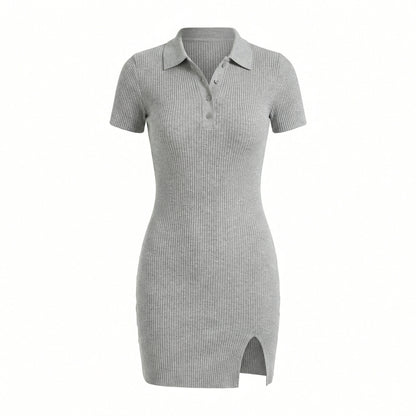 Emma | Women’s Collared Button Mini Dress