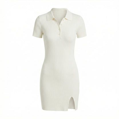 Emma | Women’s Collared Button Mini Dress