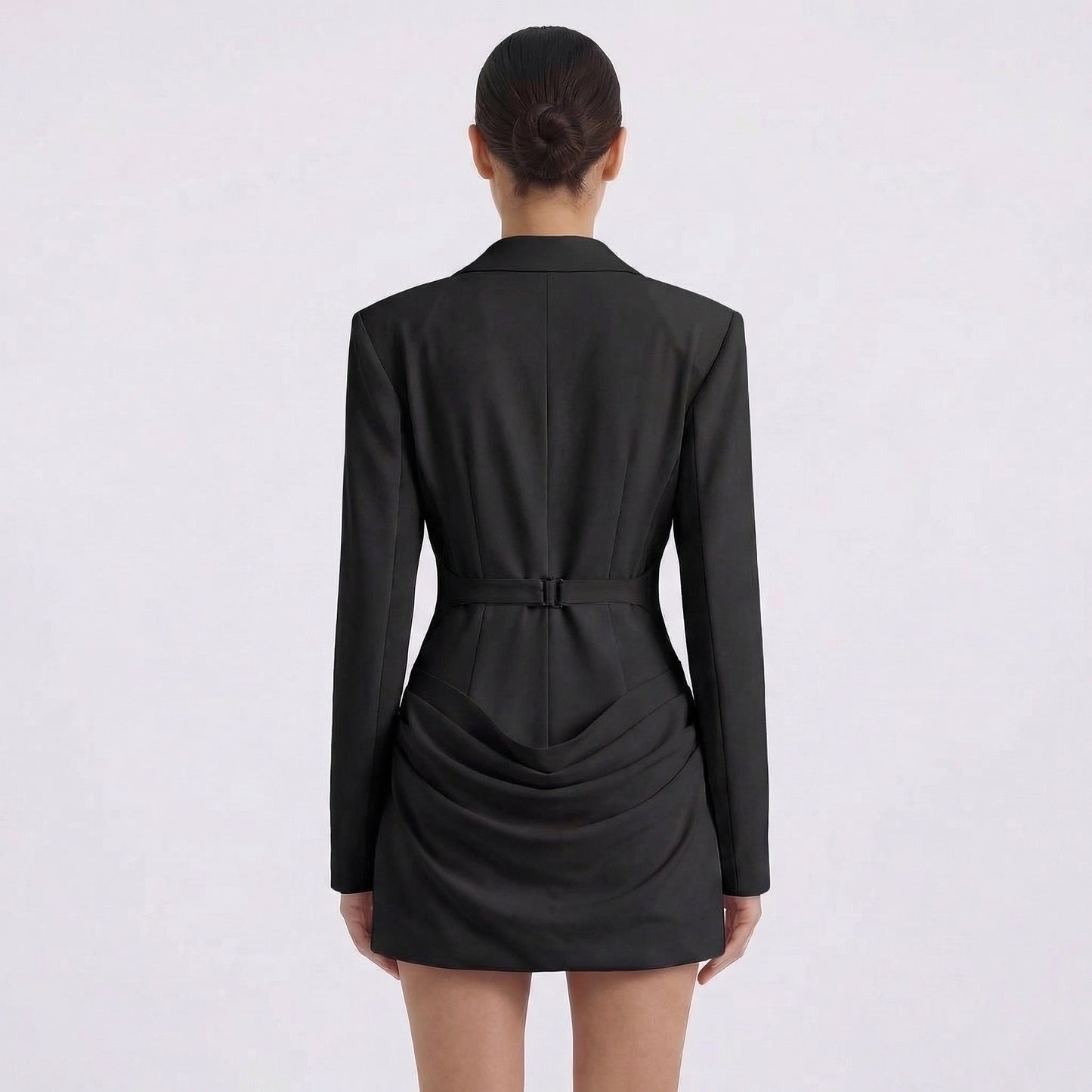 Fleur | Women’s Suiting Blazer Mini Dress with Hook-and-Eye
