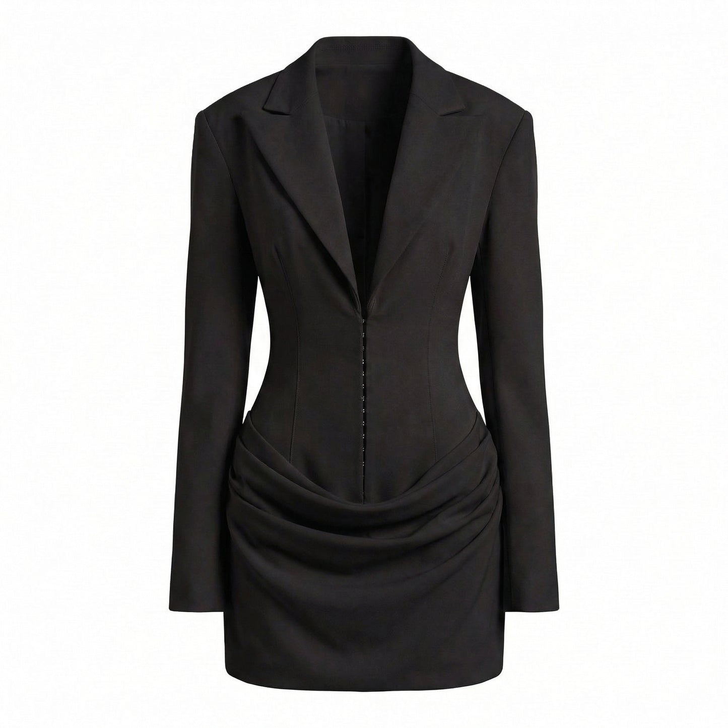 Fleur | Women’s Suiting Blazer Mini Dress with Hook-and-Eye