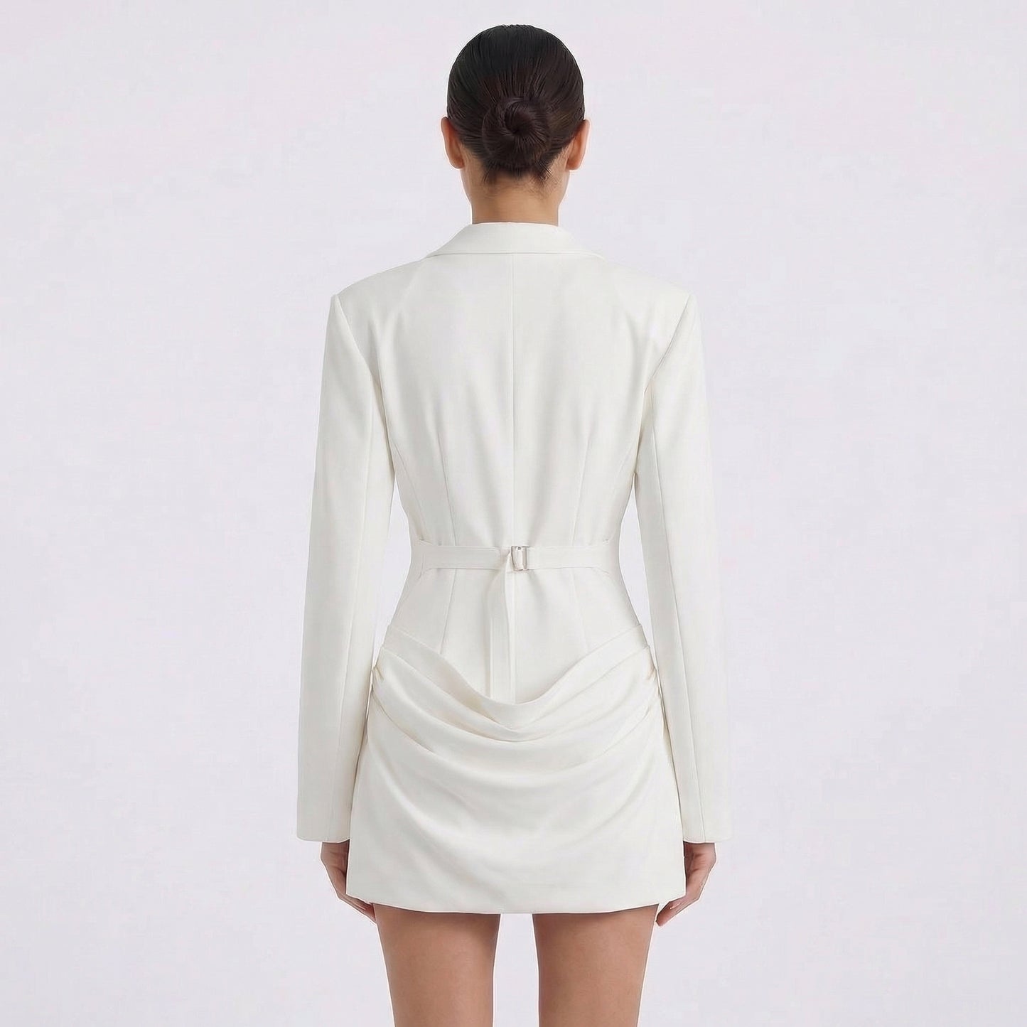Fleur | Women’s Suiting Blazer Mini Dress with Hook-and-Eye
