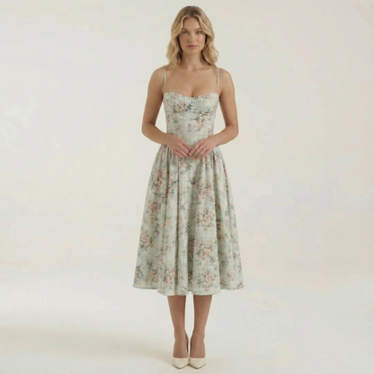 Claire | Corset Midi Dress