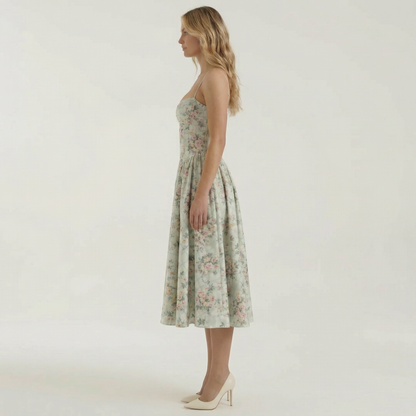 Claire | Corset Midi Dress