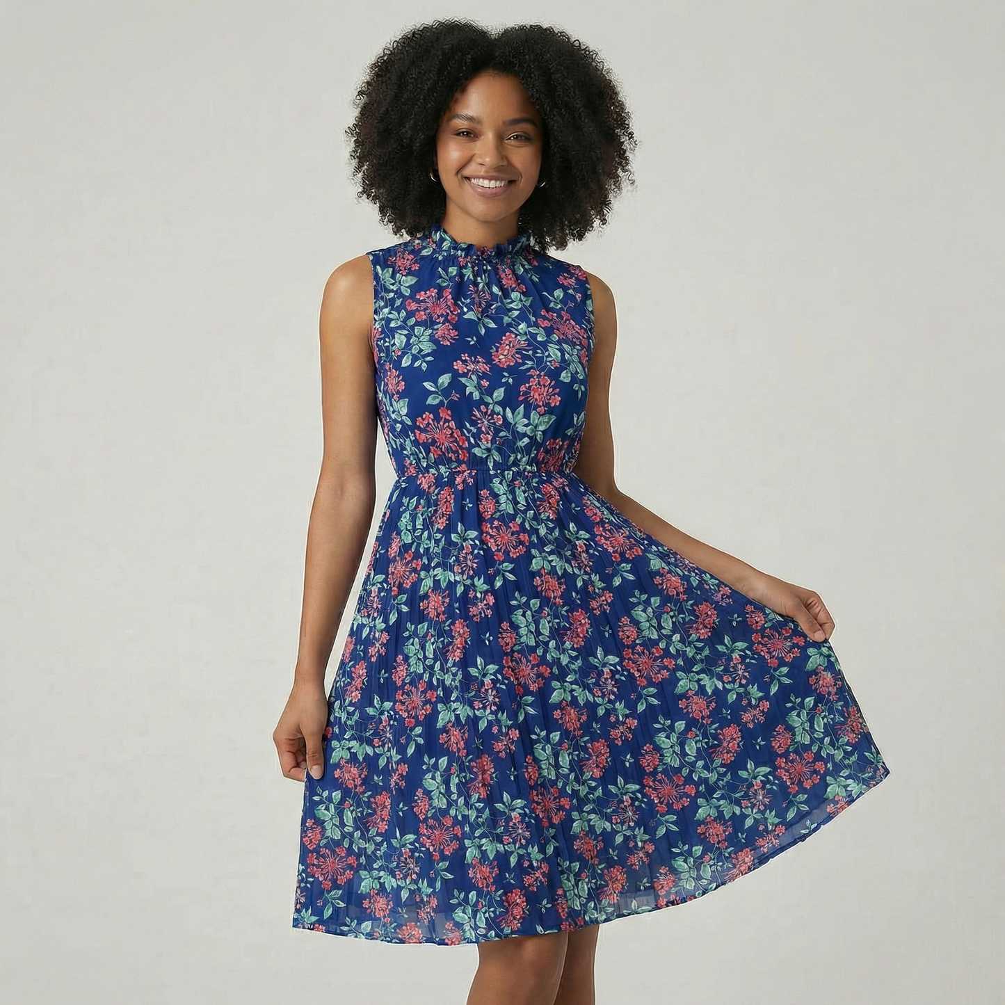 Chloe | Pleated Floral Sundress