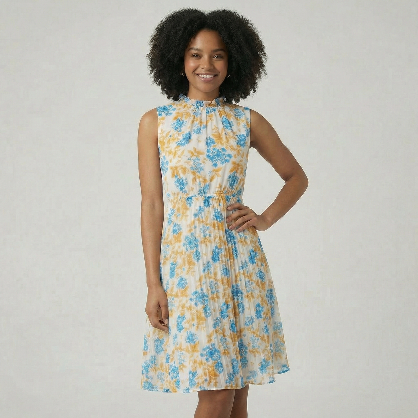 Chloe | Pleated Floral Sundress