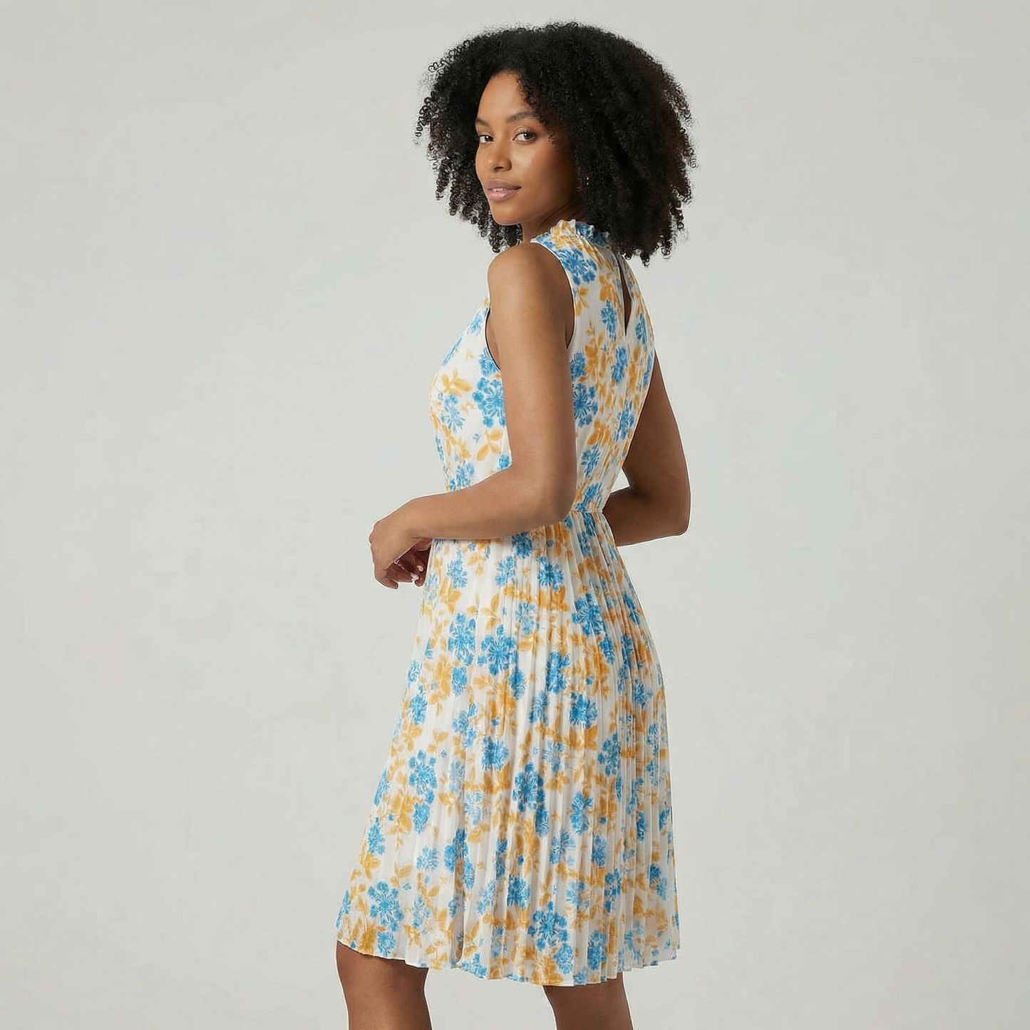 Chloe | Pleated Floral Sundress