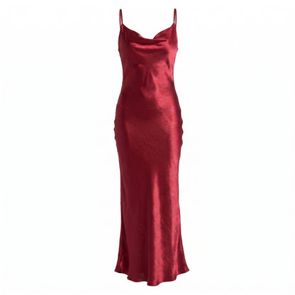 Gloss Women's Maxi Dress Cowl Neck Backless, Slip Strappy