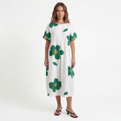 Harper Women’s Polyester Short-Sleeve Maxi Dress Pullover