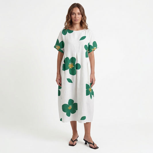 Harper Women’s Polyester Short-Sleeve Maxi Dress Pullover