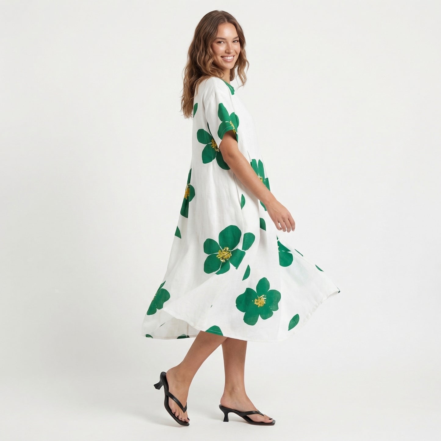 Harper Women’s Polyester Short-Sleeve Maxi Dress Pullover