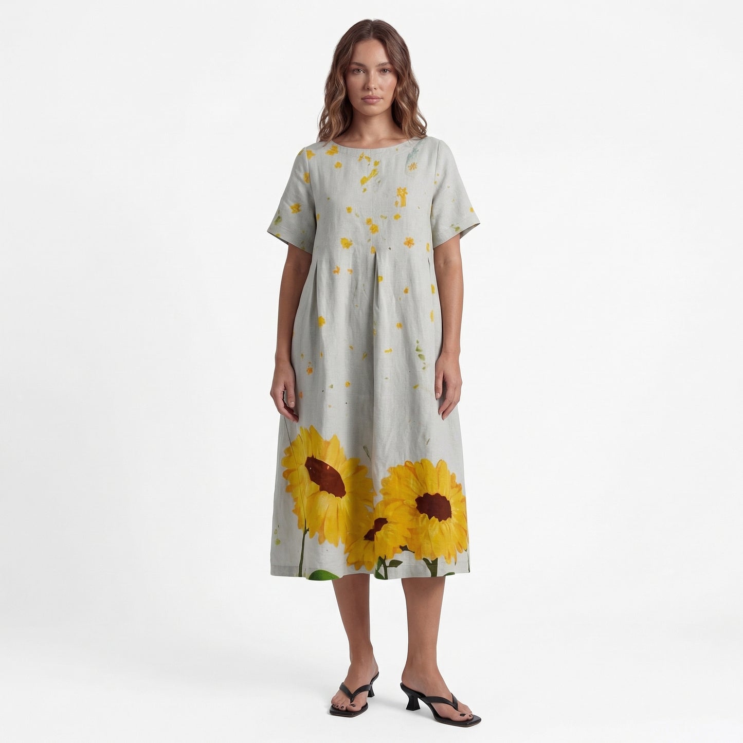 Harper Women’s Polyester Short-Sleeve Maxi Dress Pullover