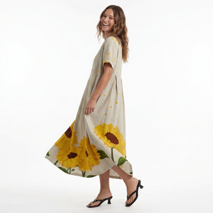 Harper Women’s Polyester Short-Sleeve Maxi Dress Pullover