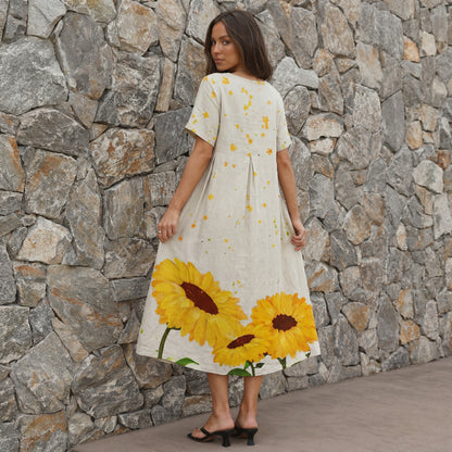 Harper Women’s Polyester Short-Sleeve Maxi Dress Pullover
