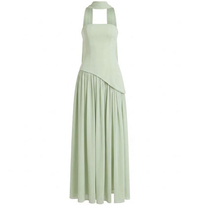 Inès | Women’s Crepe Strapless Maxi Dress with Scarf