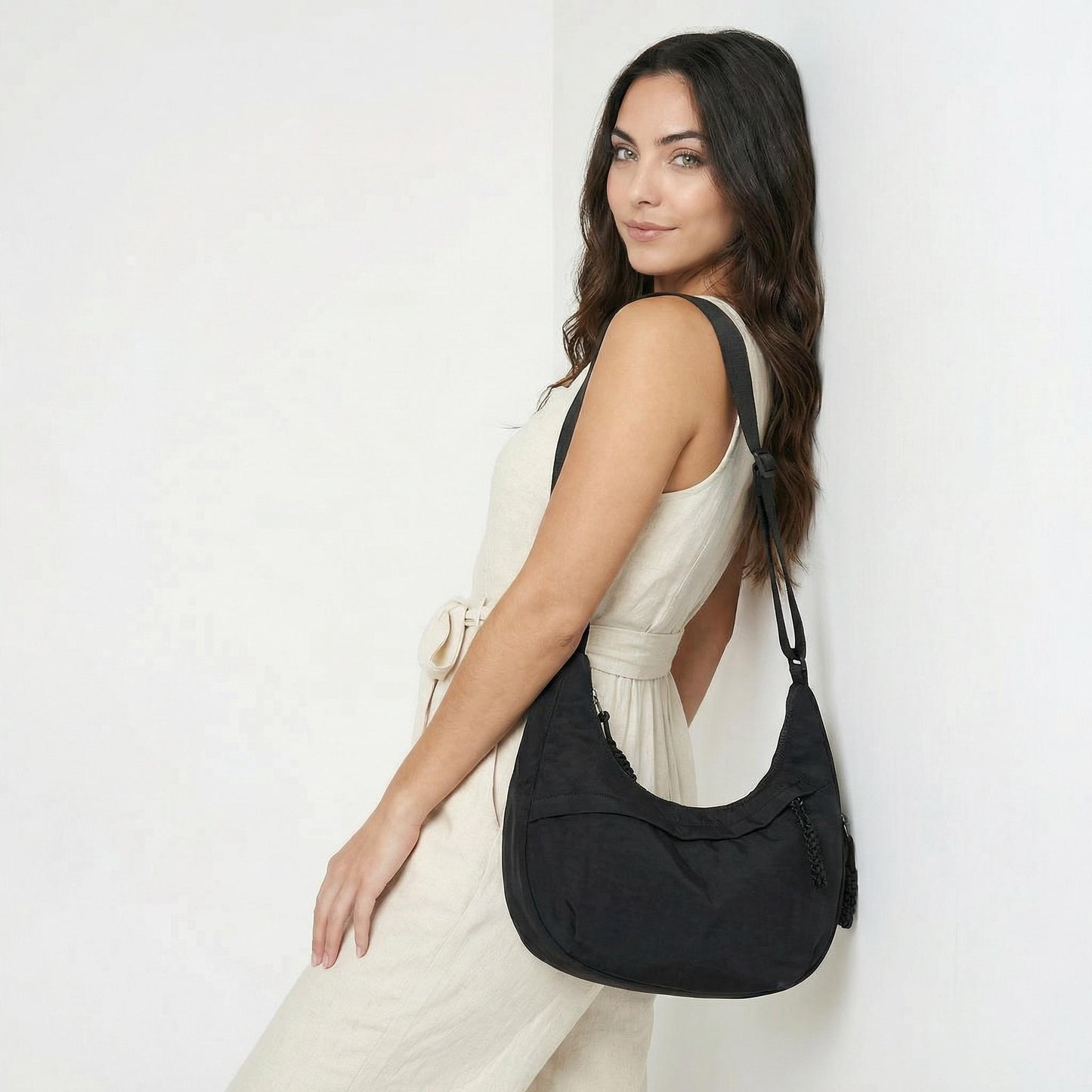 Isabeau | Women’s Water-Repellent Nylon Crossbody Bag Zip