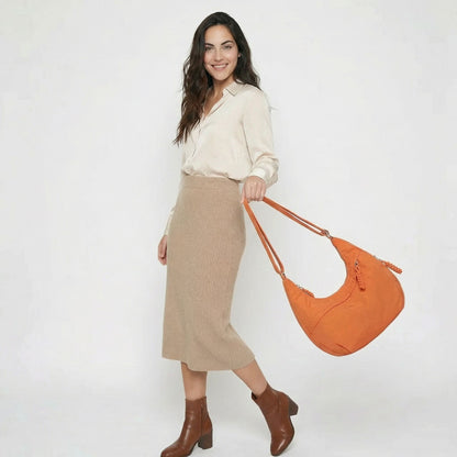 Isabeau | Women’s Water-Repellent Nylon Crossbody Bag Zip