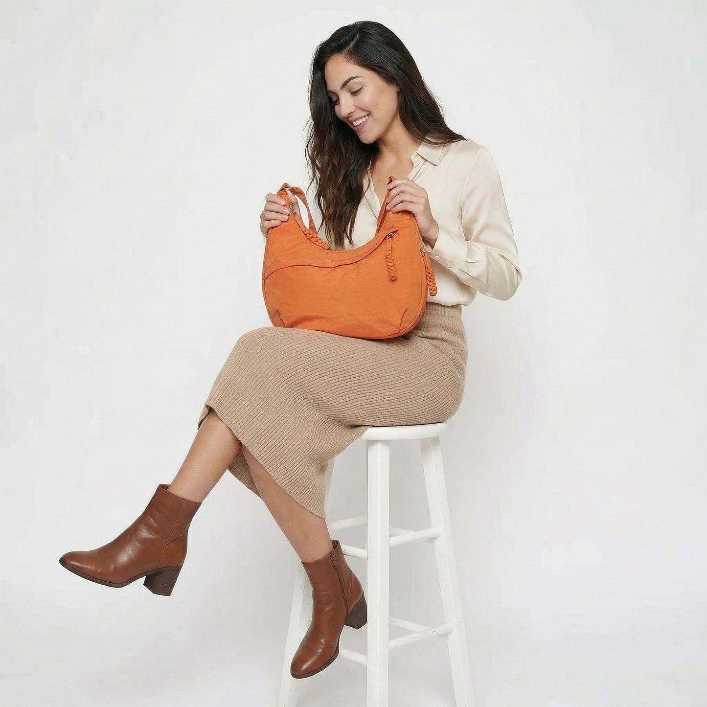 Isabeau | Women’s Water-Repellent Nylon Crossbody Bag Zip
