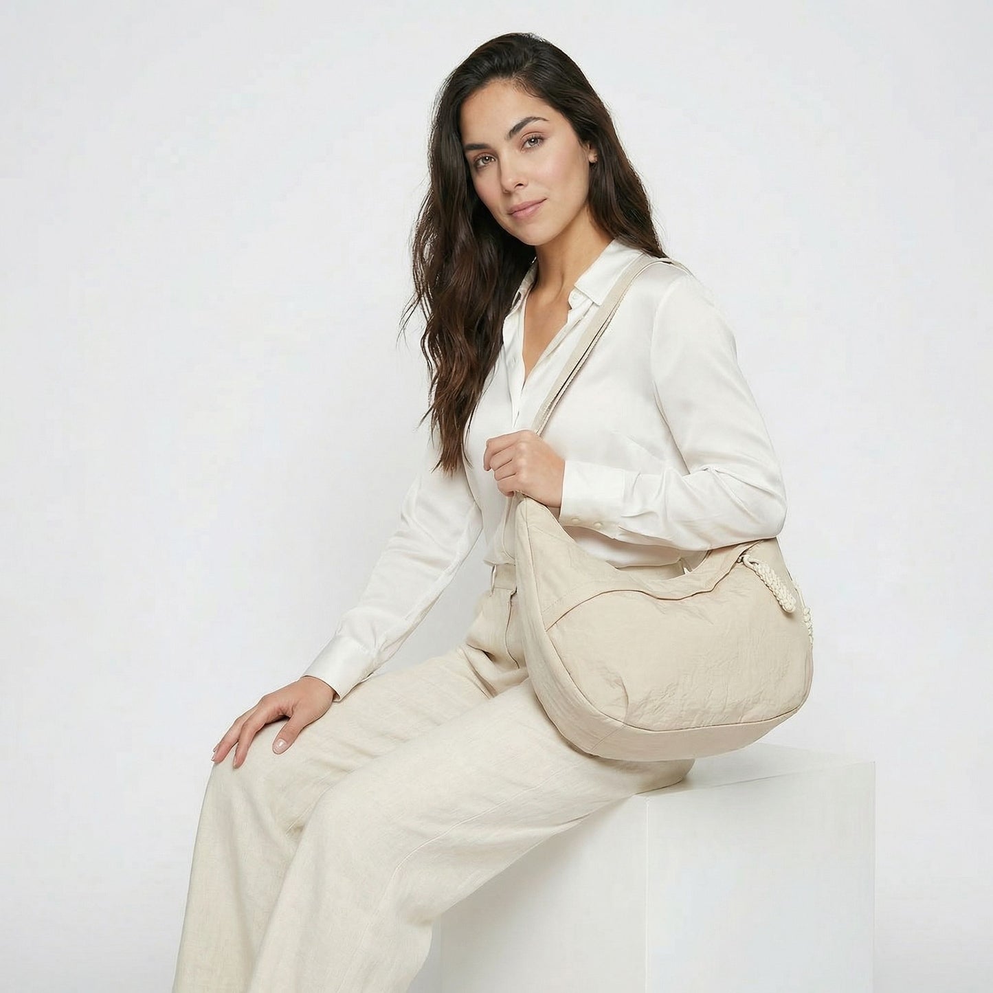 Isabeau | Women’s Water-Repellent Nylon Crossbody Bag Zip