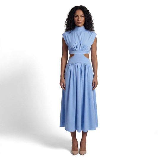 Isabelle Women’s Cut-Out Waist Sleeveless Midi Dress