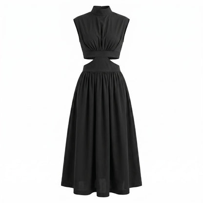 Isabelle Women’s Cut-Out Waist Sleeveless Midi Dress