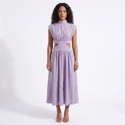Isabelle Women’s Cut-Out Waist Sleeveless Midi Dress
