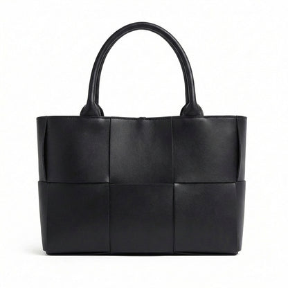 Léonie | Women’s Geometric Panel Shopper Tote Dual-Handle