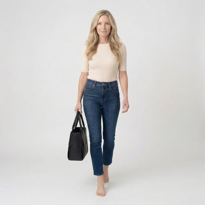 Léonie | Women’s Geometric Panel Shopper Tote Dual-Handle