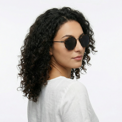 Lucien | Polarized Retro Round Sunglasses