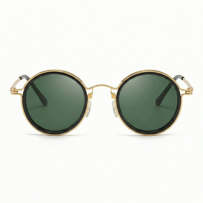 Lucien | Polarized Retro Round Sunglasses