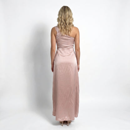 Lucienne Women’s Satin One-Shoulder Maxi Dress