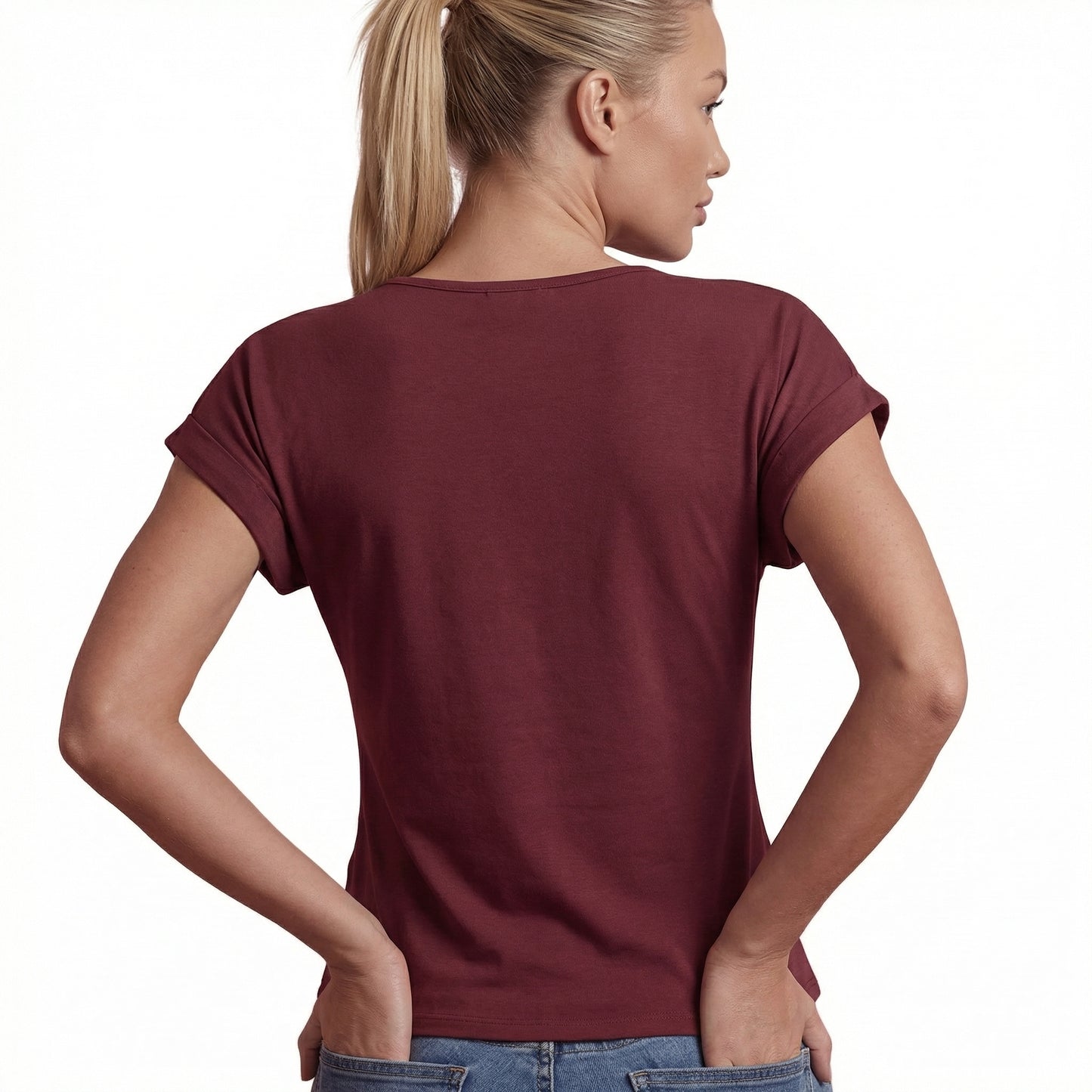 Lydia Women’s Polyester Short-Sleeve Blouse V-Neck Twist
