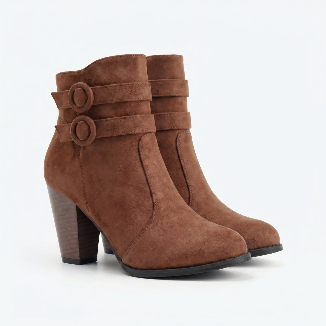 Madeleine Women’s Suede Block-Heel Ankle Boots