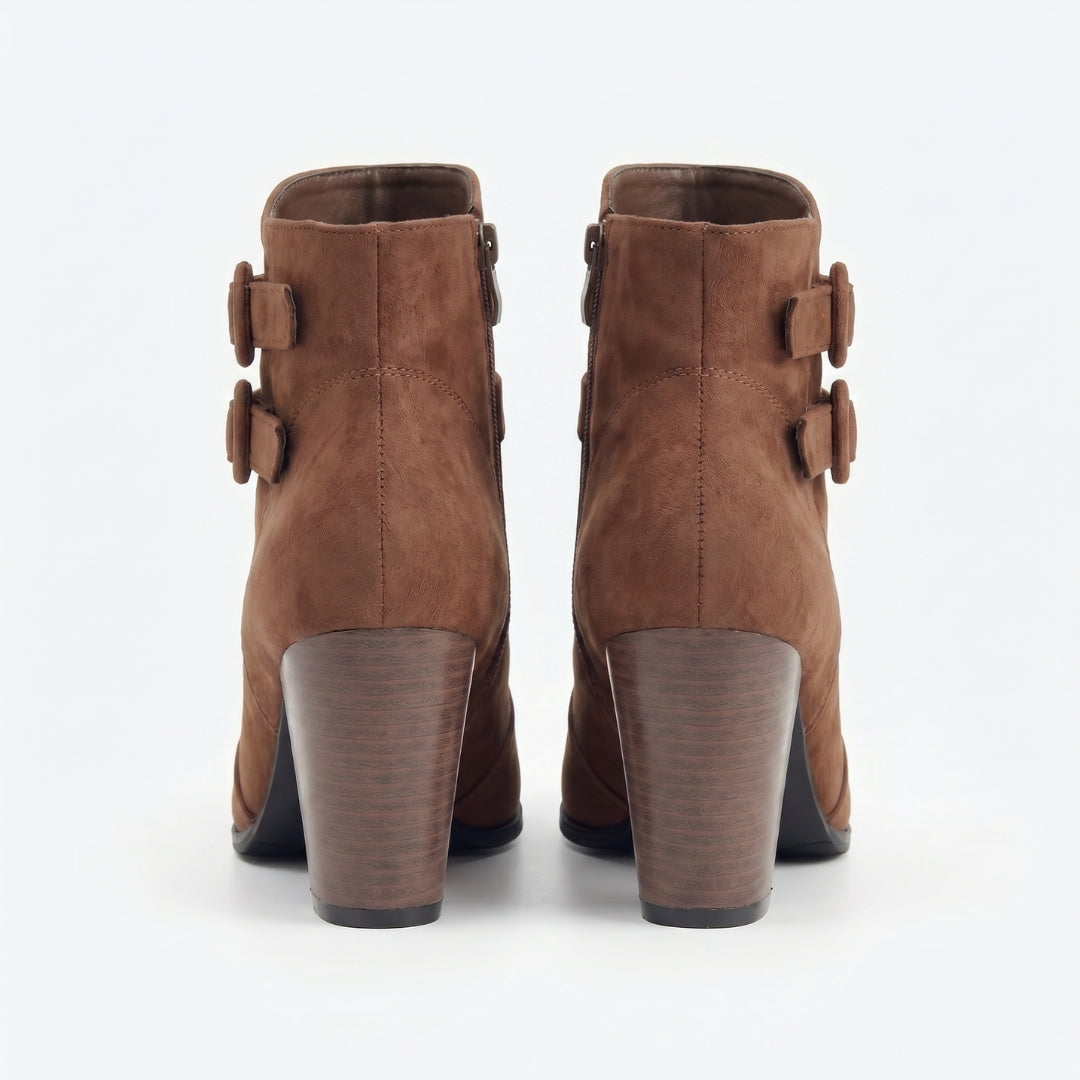 Madeleine Women’s Suede Block-Heel Ankle Boots