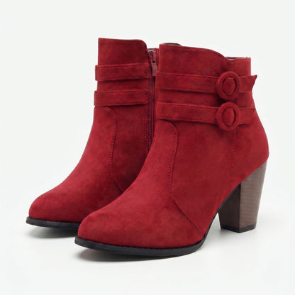 Madeleine Women’s Suede Block-Heel Ankle Boots