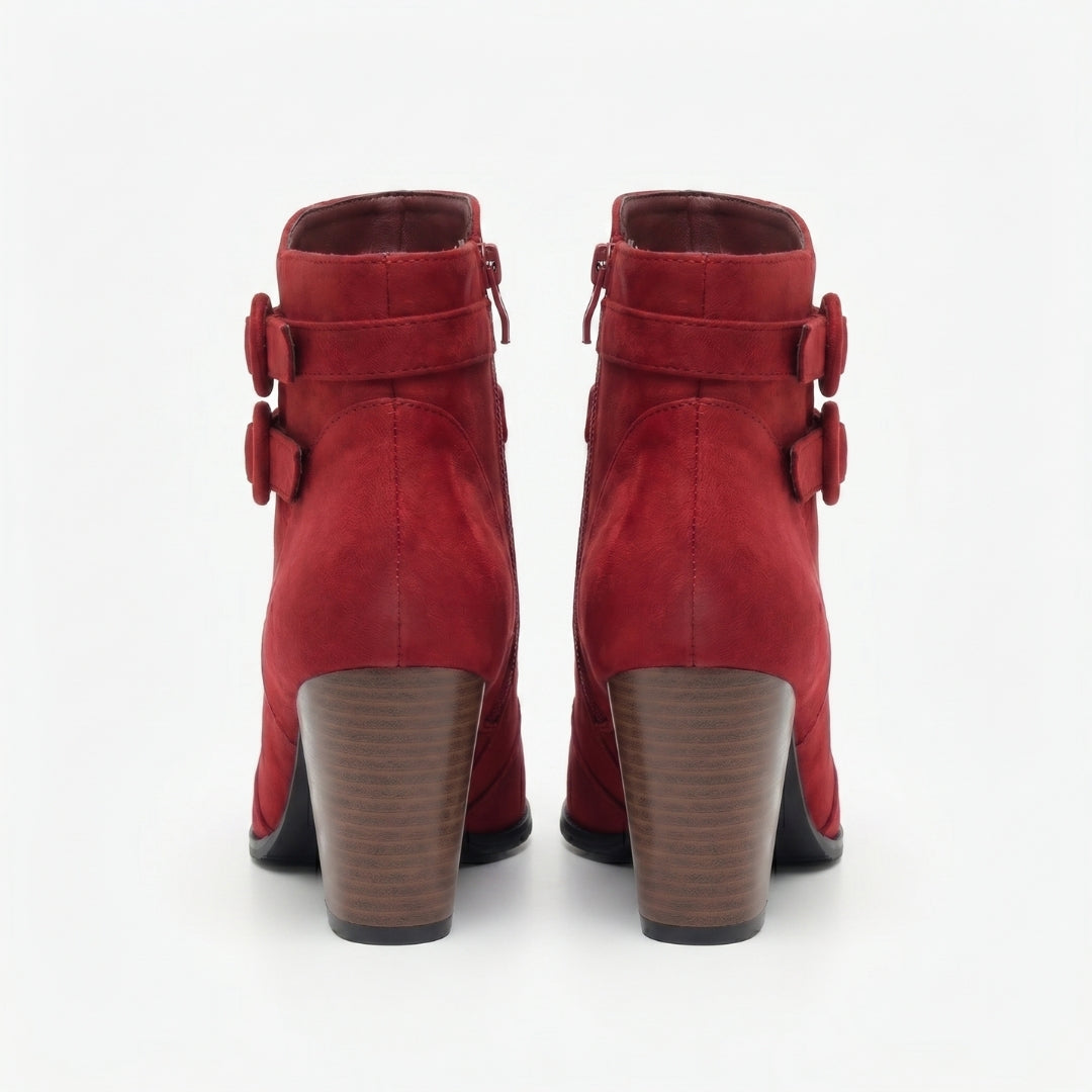 Madeleine Women’s Suede Block-Heel Ankle Boots