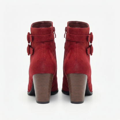 Madeleine Women’s Suede Block-Heel Ankle Boots