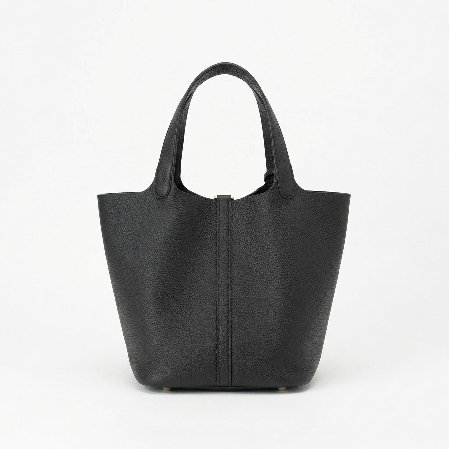 Maëlle | Women’s Leather Bucket Bag with Lock Detail