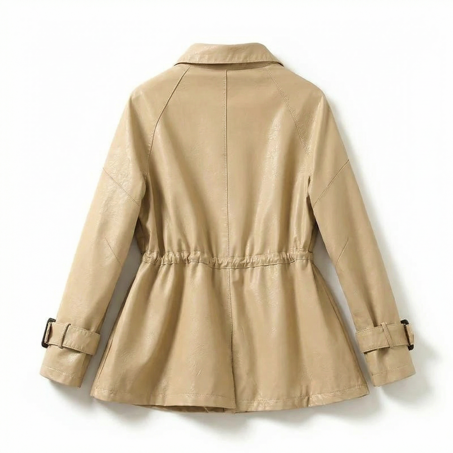 Manhattan | Sheepskin Leather Cinched-Waist Jacket