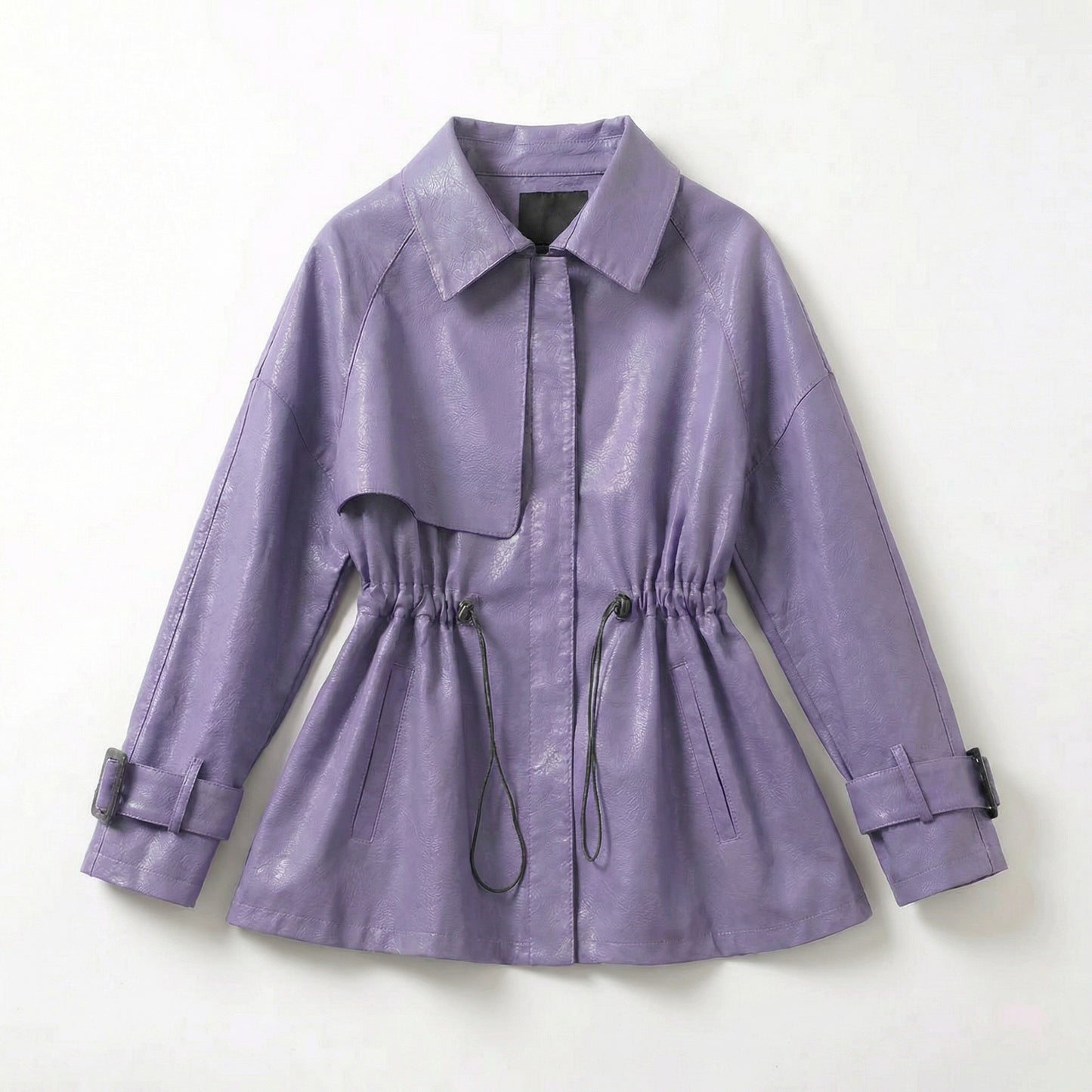 Manhattan | Sheepskin Leather Cinched-Waist Jacket