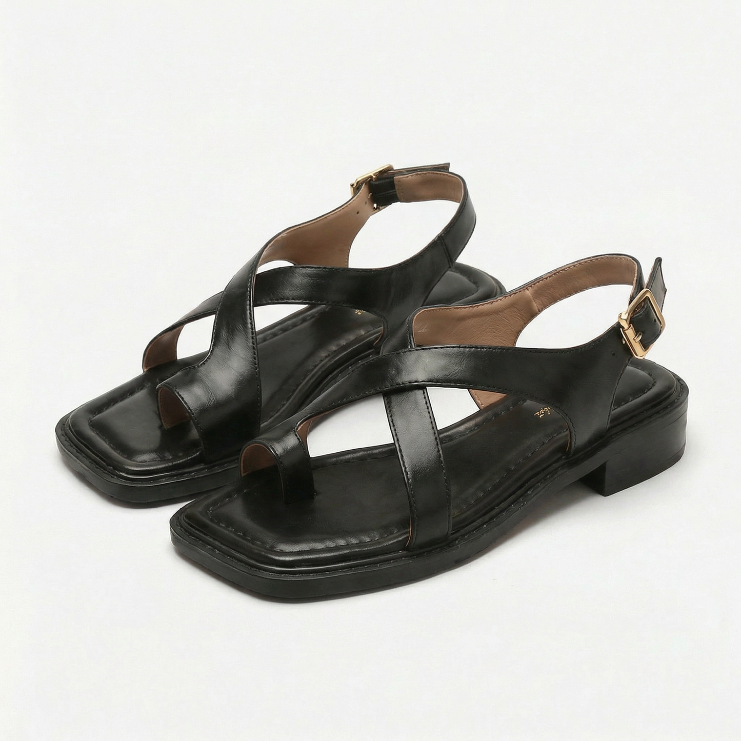Marcelle | Italian Leather Cross Sandals