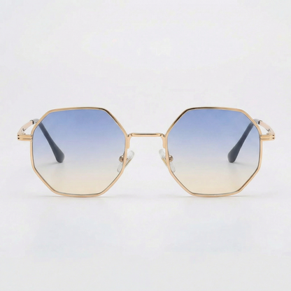 Mathieu | Geometric Metal Sunglasses