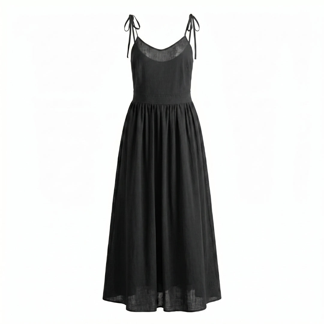 Noémie Women’s Tie-Strap Gathered Midi Dress